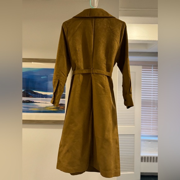Banana Republic Vegan Suede Wrap Dress - Picture 2 of 2